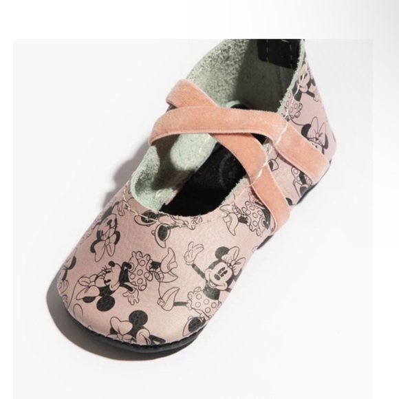 FRESHLY PICKED Ballet Slipper Disney Minnie Mouse in blush size 3 new no box - Picture 5 of 15